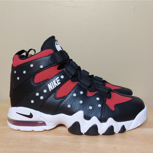 Nike Air Max 2 CB '94 Basketball Black Red White Barkley FN6248-001 Men's Size 9 - Picture 1 of 7